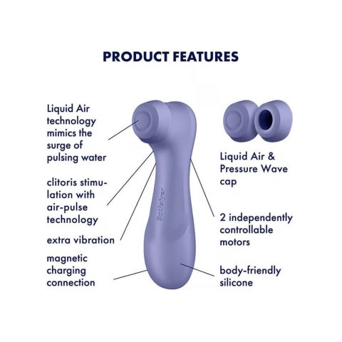 Masażer powietrzny bezdotykowy Satisfyer Pro 2 Masażer powietrzny bezdotykowy Satisfyer Pro 2