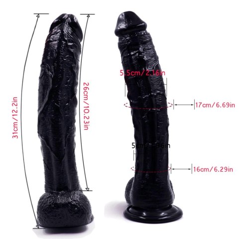 Gruby duży realistyczny penis dildo członek 31cm Gruby duży realistyczny penis dildo członek 31cm