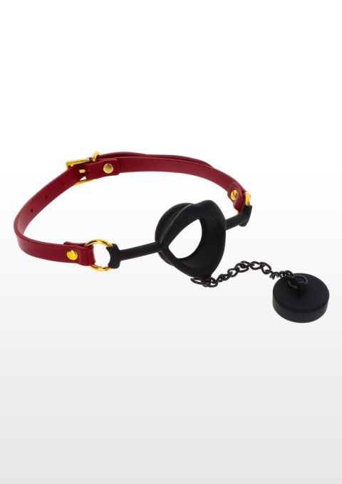 Knebel erotyczny otwarty z zatyczką BDSM bondage Knebel erotyczny otwarty z zatyczką BDSM bondage