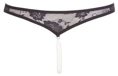 Lace String Pearls black M Lace String Pearls black M
