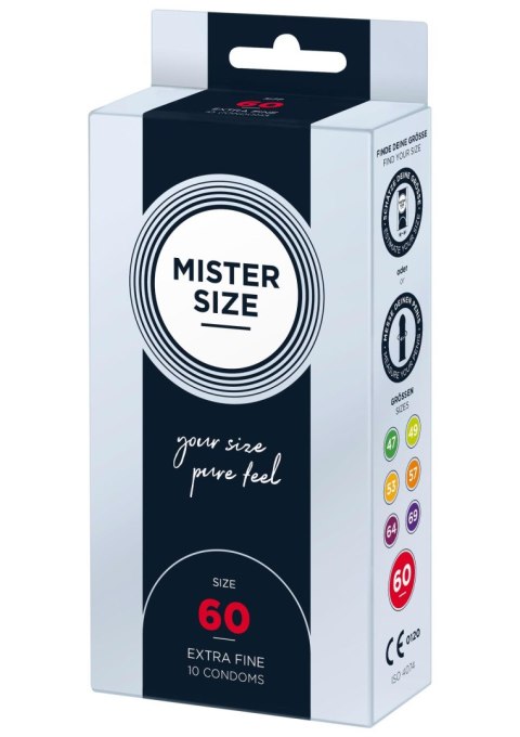 MISTER SIZE 60mm Condoms 10pcs MISTER SIZE 60mm Condoms 10pcs