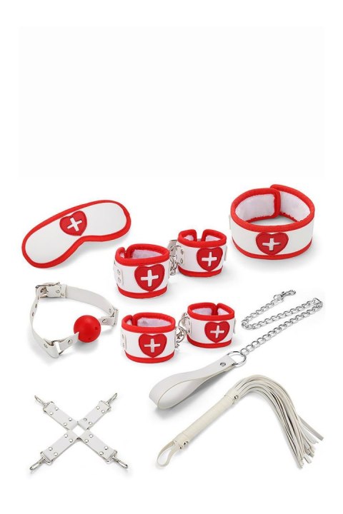 Zestaw bondage BDSM fetish pielęgniarka 8 sztuk Zestaw bondage BDSM fetish pielęgniarka 8 sztuk