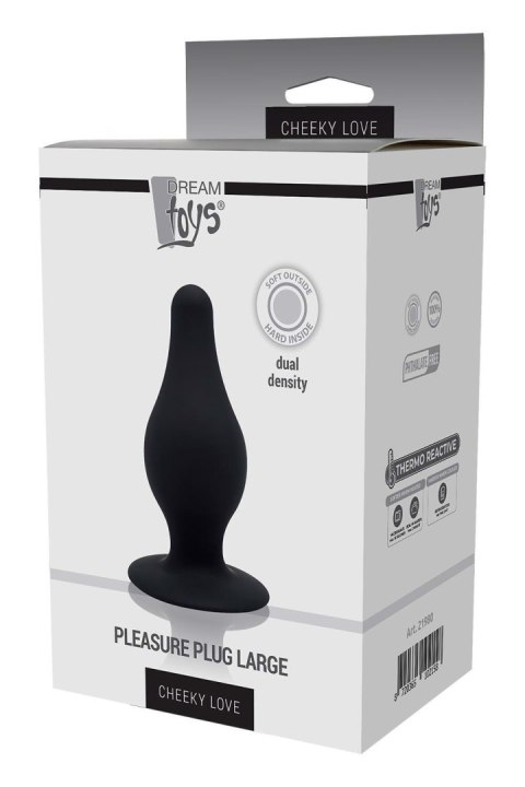 CHEEKY LOVE DUAL DENSITY PLEASURE PLUG L BLACK CHEEKY LOVE DUAL DENSITY PLEASURE PLUG L BLACK
