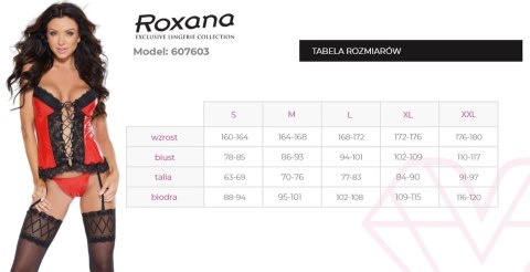 Gorset i stringi 6077 red XL Gorset i stringi 6077 red XL