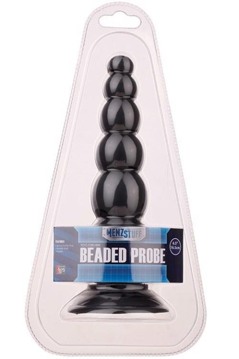 Plug-MENZSTUFF BEADED PROBE BLACK Plug-MENZSTUFF BEADED PROBE BLACK