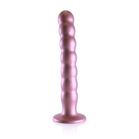 Beaded G-Spot Dildo - 8'' / 20,5 cm - Rose Gold Beaded G-Spot Dildo - 8'' / 20,5 cm - Rose Gold