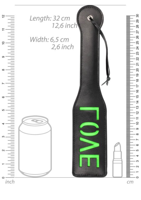 'Love'' Paddle - Glow in the Dark - Black/Neon Green 'Love'' Paddle - Glow in the Dark - Black/Neon Green