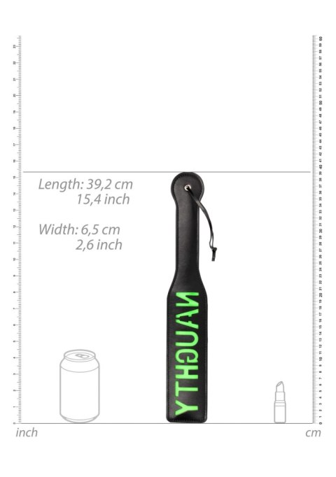 'Naughty'' Paddle - Glow in the Dark - Black/Neon Green 'Naughty'' Paddle - Glow in the Dark - Black/Neon Green