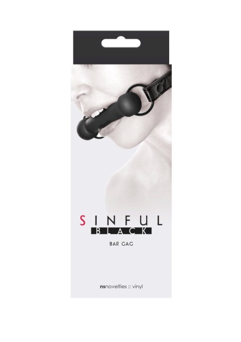 Sinful Bar Gag Black Sinful Bar Gag Black