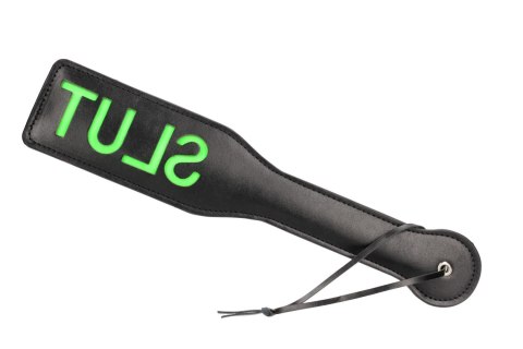 'Slut'' Paddle - Glow in the Dark - Black/Neon Green 'Slut'' Paddle - Glow in the Dark - Black/Neon Green