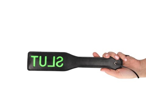 'Slut'' Paddle - Glow in the Dark - Black/Neon Green 'Slut'' Paddle - Glow in the Dark - Black/Neon Green