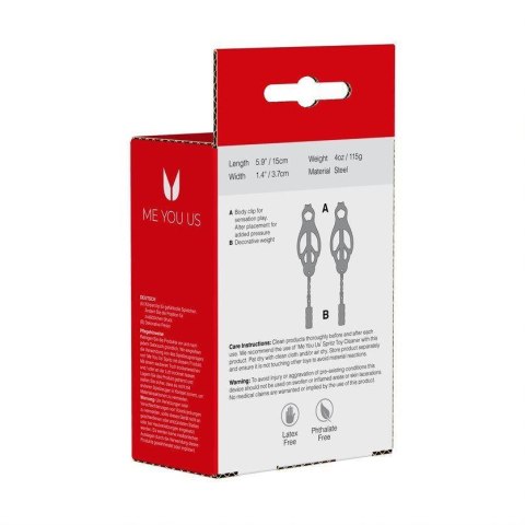 Me You Us Clover Nipple Clamp Black Me You Us Clover Nipple Clamp Black