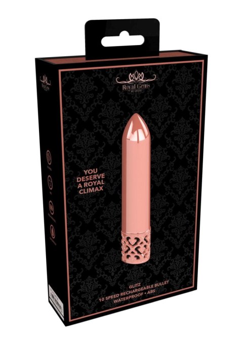 Glitz - Rechargeable ABS Bullet - Rose Gold Glitz - Rechargeable ABS Bullet - Rose Gold