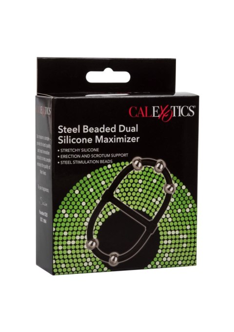 Beaded Dual Silicone Maximizer Black Beaded Dual Silicone Maximizer Black