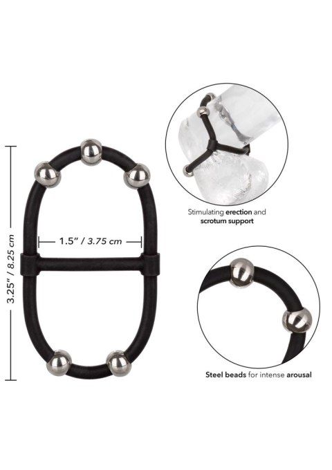 Beaded Dual Silicone Maximizer Black Beaded Dual Silicone Maximizer Black