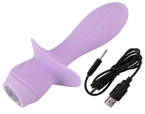 Gładki wibrator damski mini miękki silikon 10 trybów wibracji usb