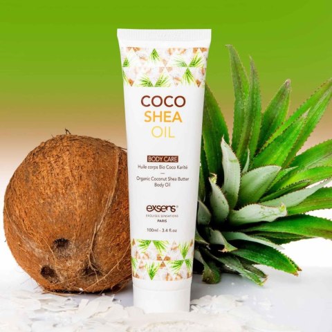 OLEJEK NAWILŻAJĄCY DO MASAŻU NA BAZIE MASŁA SHEA I KOKOSA 100 ML OLEJEK NAWILŻAJĄCY DO MASAŻU NA BAZIE MASŁA SHEA I KOKOSA 100 ML