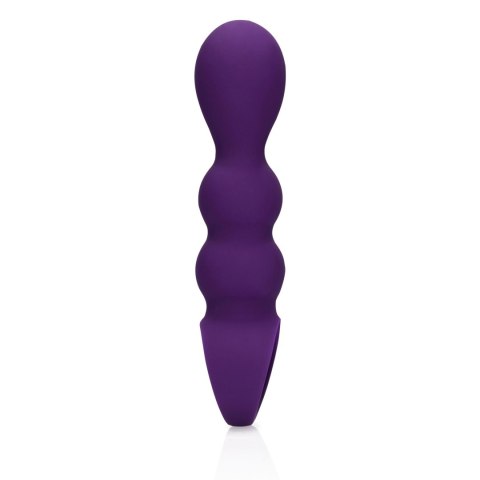Wibrujący korek analny z uchwytem 10 trybów miękki silikon 16,5cm