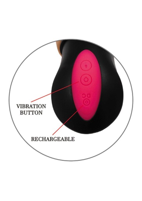 Sex wibrator z kręgosłupem giętki cyberskóra 27cm