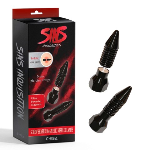 Screw Shaped Magnetic Nipple Clamps Screw Shaped Magnetic Nipple Clamps