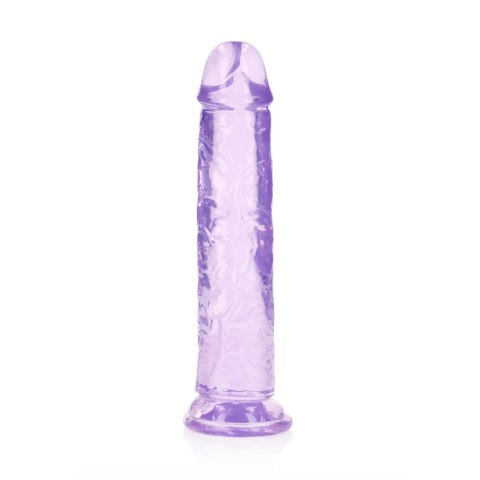 Żelowe fioletowe dildo z przyssawką waginalne i analne 22 cm Żelowe fioletowe dildo z przyssawką waginalne i analne 22 cm