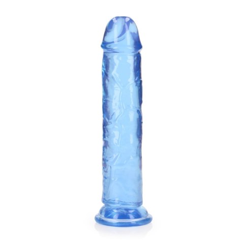 Żelowe niebieskie dildo z przyssawką waginalne i analne 22 cm Żelowe niebieskie dildo z przyssawką waginalne i analne 22 cm