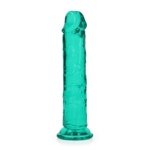 Żelowe zielone dildo z przyssawką waginalne i analne 20 cm Żelowe zielone dildo z przyssawką waginalne i analne 20 cm