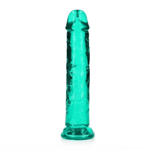 Żelowe zielone dildo z przyssawką waginalne i analne 22 cm Żelowe zielone dildo z przyssawką waginalne i analne 22 cm