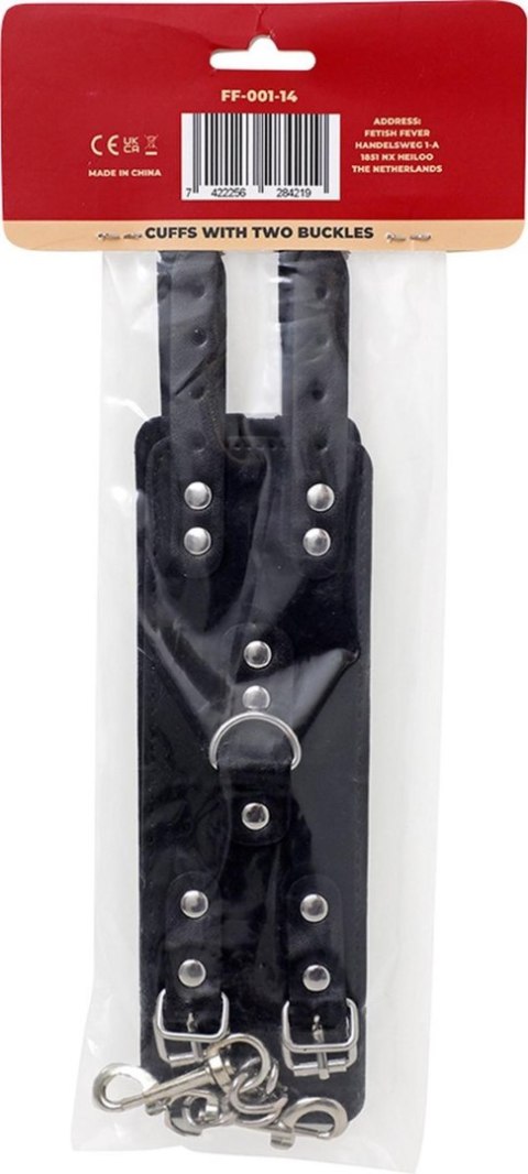 Fetish Fever - Cuffs with two buckles - Black Fetish Fever - Cuffs with two buckles - Black