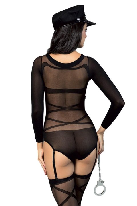 POLICE OUTFIT 5 PCS BLACK TU (Size: TU) POLICE OUTFIT 5 PCS BLACK TU (Size: TU)