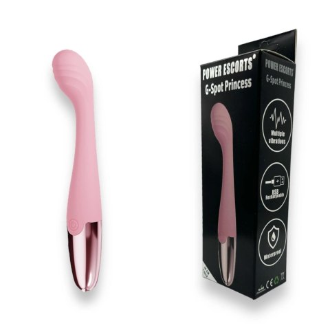 Power Escorts - Pink - G Spot Princess - 18 Cm / 7 Inch Silicone G Spot Vibrator Power Escorts - Pink - G Spot Princess - 18 Cm / 7 Inch Silicone G Spot Vibrator