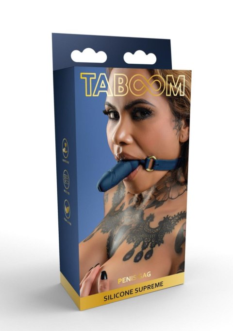 Silicone Penis Ball Gag Blue Silicone Penis Ball Gag Blue