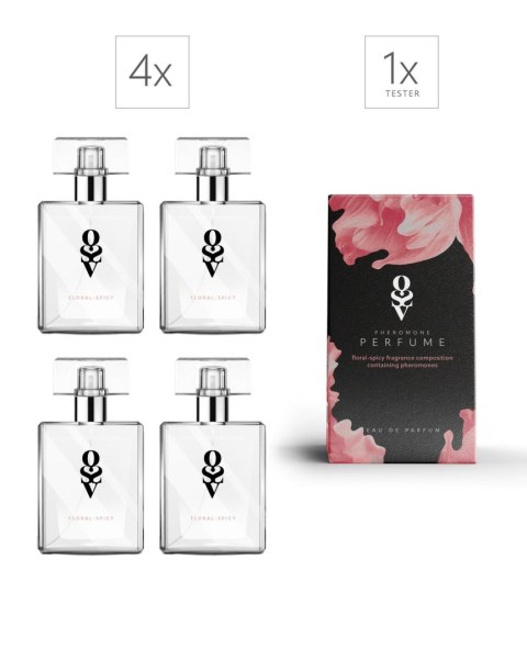 Zestaw Tester + 4 Perfumy Floral-spicy 30 ml Zestaw Tester + 4 Perfumy Floral-spicy 30 ml