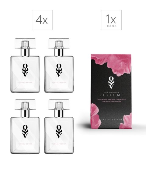 Zestaw Tester + 4 Perfumy Floral-woody 30 ml Zestaw Tester + 4 Perfumy Floral-woody 30 ml