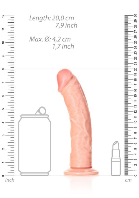 Curved Realistic Dildo with Suction Cup - 7""/ 18 cm Curved Realistic Dildo with Suction Cup - 7""/ 18 cm