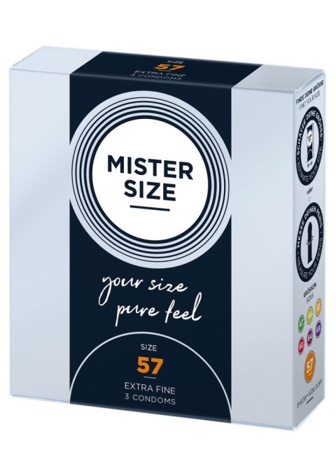 MISTER SIZE 57mm Condoms 3pcs MISTER SIZE 57mm Condoms 3pcs