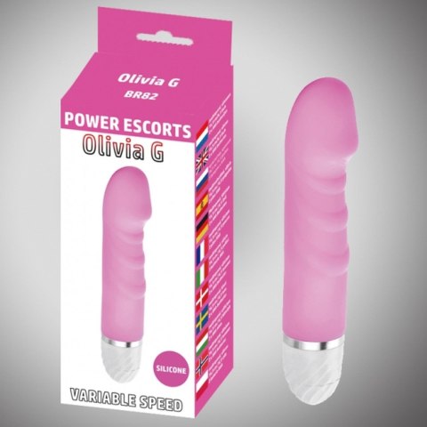 Olivia g pink 16,5 cm silicone vibrating 10 speed Olivia g pink 16,5 cm silicone vibrating 10 speed