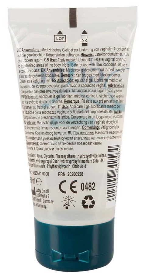 Żel nawilżający wodny lubrykant regenerujący 50ml Żel nawilżający wodny lubrykant regenerujący 50ml