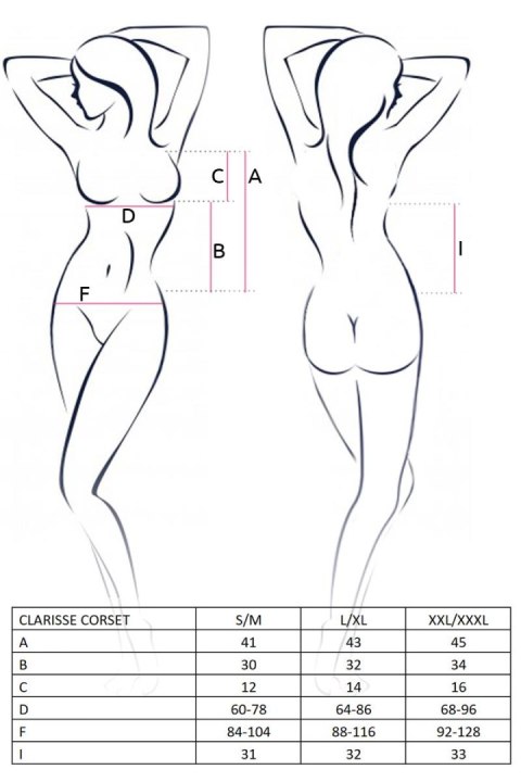 Bielizna-CLARISSE CORSET black S/M - Casmir Bielizna-CLARISSE CORSET black S/M - Casmir