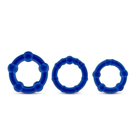 Zestaw-STAY HARD BEADED COCKRINGS BLUE Zestaw-STAY HARD BEADED COCKRINGS BLUE