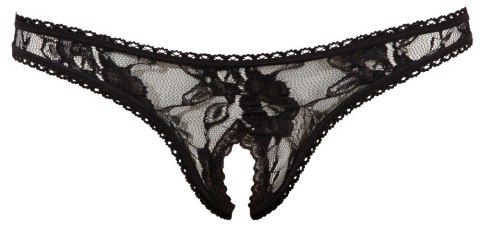 Crotchless String black S Crotchless String black S