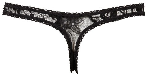 Crotchless String black S Crotchless String black S