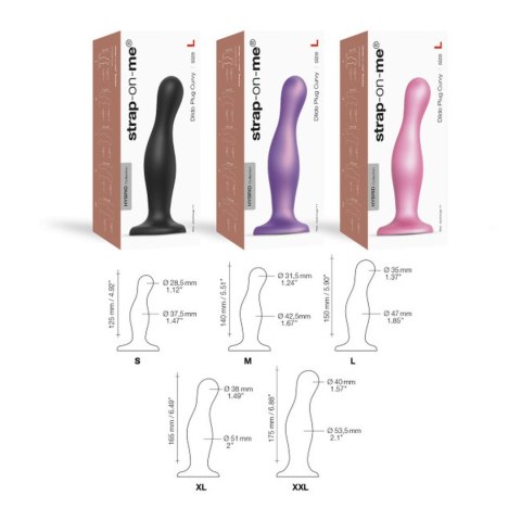 Fikuśne czarne opływowe dildo waginalne analne Fikuśne czarne opływowe dildo waginalne analne