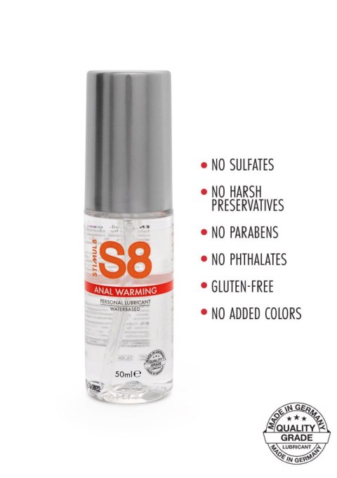 Żel-S8 Warming WB Anal Lube 50ml Żel-S8 Warming WB Anal Lube 50ml