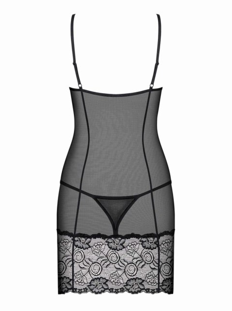 Czarna sex koszulka komplet stringi obsessive s/m Czarna sex koszulka komplet stringi obsessive s/m