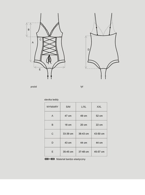 Koronkowe body sex otwarte krocze Obsessive L/XL Koronkowe body sex otwarte krocze Obsessive L/XL