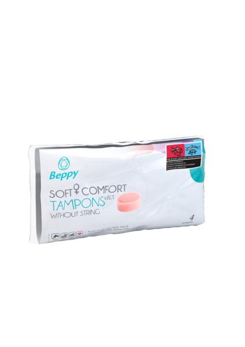 Tampony-BEPPY SOFT&COMFORT TAMPONS WET 4PCS Tampony-BEPPY SOFT&COMFORT TAMPONS WET 4PCS
