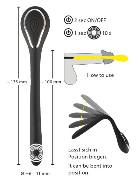 Penisplug Vibrating bendible D Penisplug Vibrating bendible D