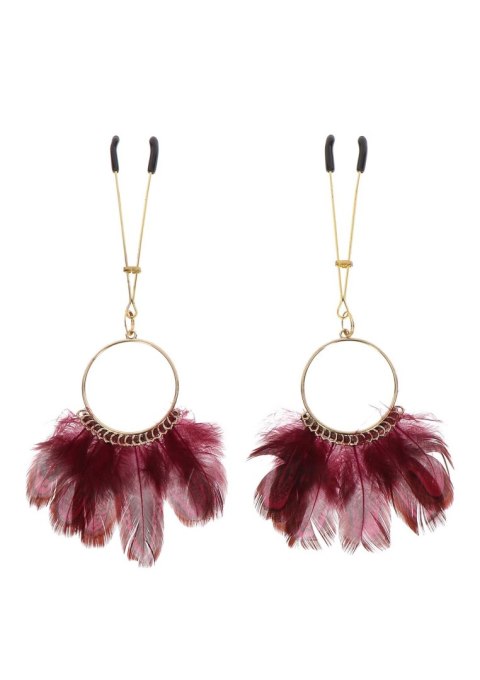 Tweezers With Feathers Gold Tweezers With Feathers Gold
