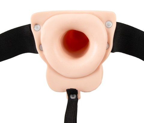 Wibrujące przedłużenie penisa strap on na szalkach